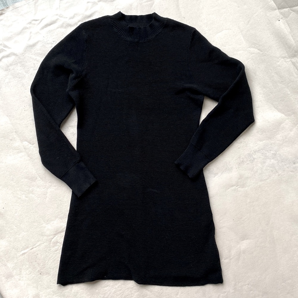 Mink pink black long sweater/dress